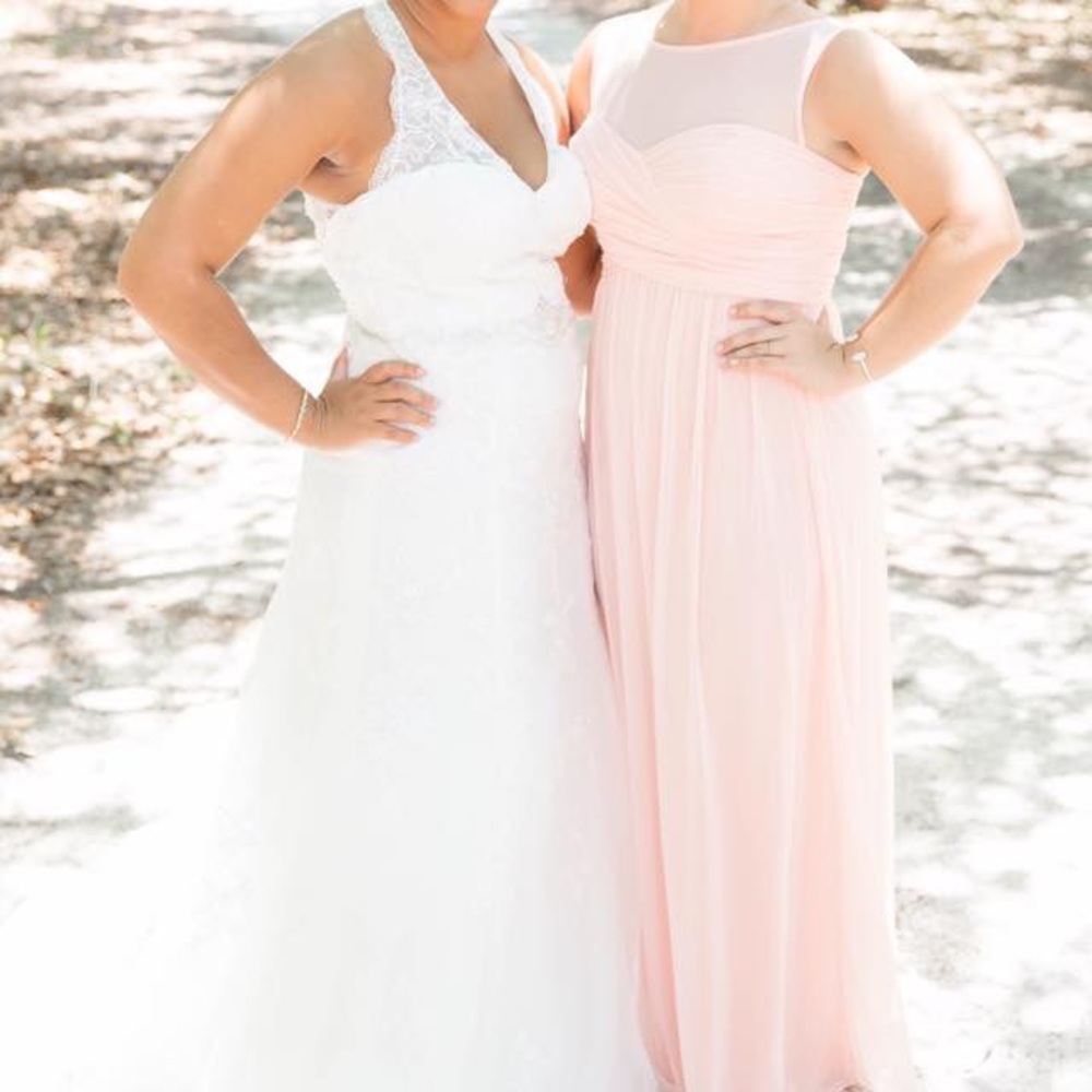 Long Mesh Dress with Illusion Neckline